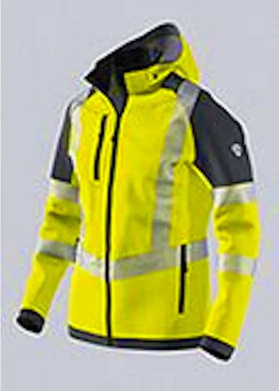 BP® Stretch- Softshell Jack Met Hoge Zichtbaarheid 2034