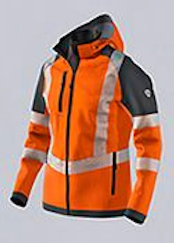 BP® Stretch- Softshell Jack Met Hoge Zichtbaarheid 2034