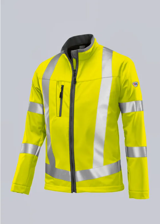 BP® Softshell Jack Met Hoge Zichtbaarheid 2121