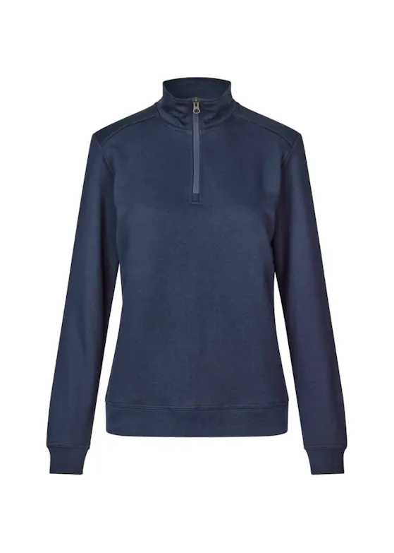 ID Identity Pro Wear Care 0385 Sweater Unbrushed ¼ Zip Regular Fit Dames