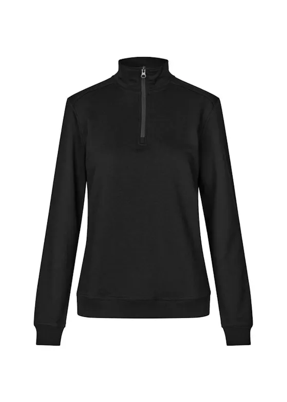 ID Identity Pro Wear Care 0385 Sweater Unbrushed ¼ Zip Regular Fit Dames