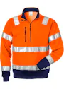 Fristads High Vis Sweater  met Korte Rits 728 SPV miniatuur