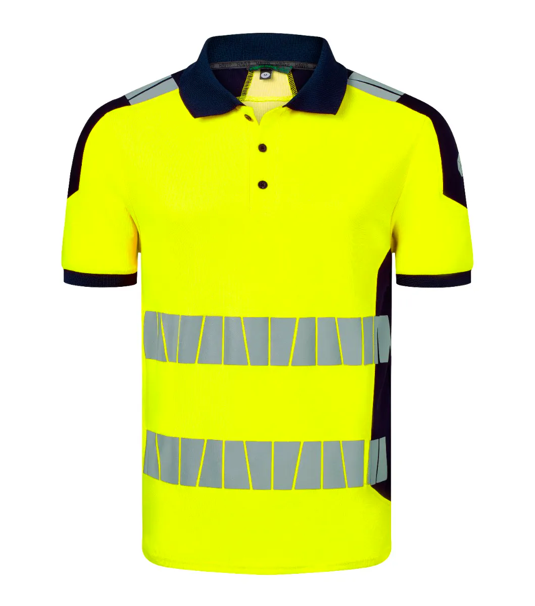 High Vis Geel/Marineblauw