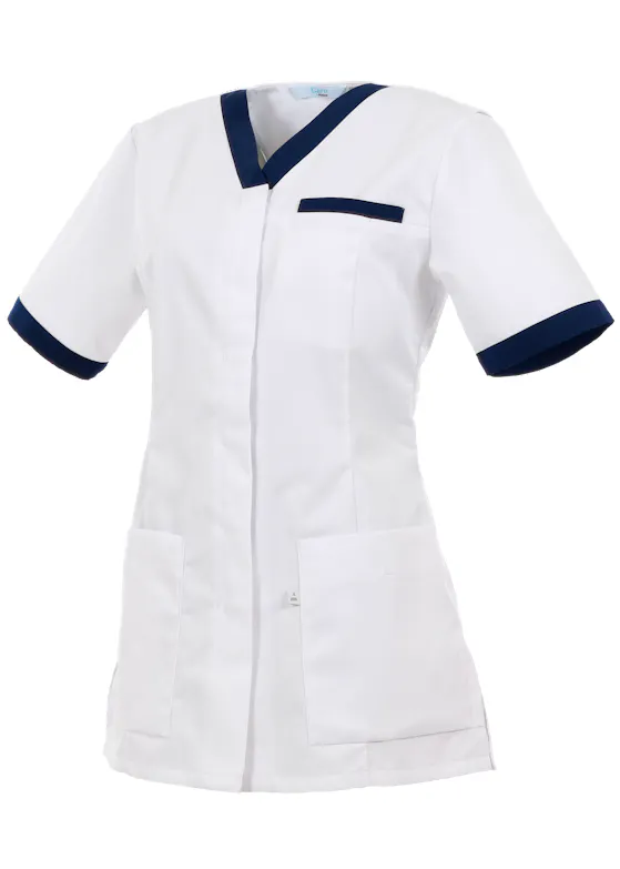 Alsico Zorgjas Norah Wit/Donkerblauw