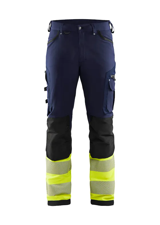 Blåkläder 1193 High Visibility Werkbroek met 4-weg Stretch zonder Spijkerzakken