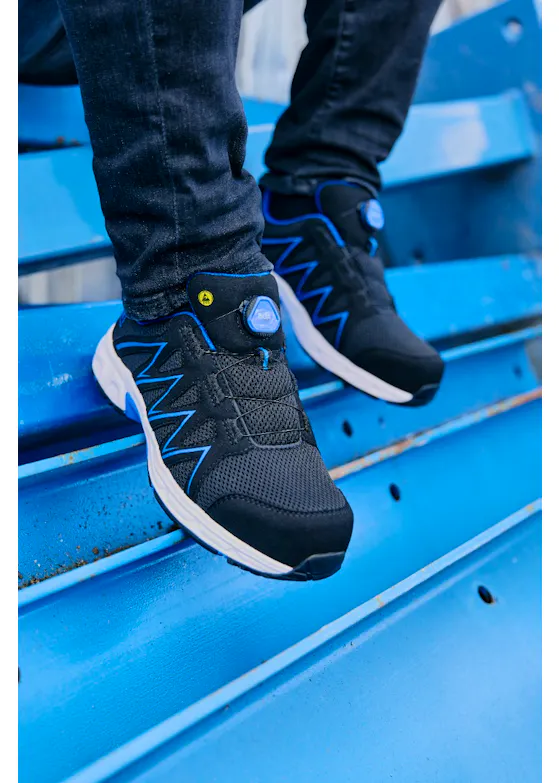 Elten Jori Veiligheidsschoen Laag Jo_SPEEDY BOA®  ESD S1P Zwart-Blauw