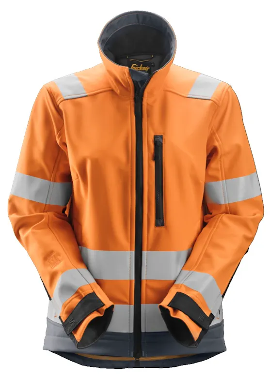 Snickers Workwear AllroundWork High-Vis Softshell Damesjack Klasse 2 -/3 1237