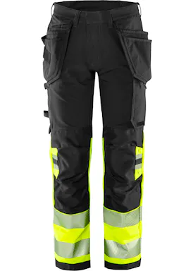 Fristads Stiby High Vis Green werkbroek stretch klasse 1 2643 GSTP