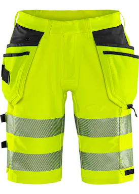 Fristads Stiby High Vis Green stretch korte broek klasse 2 2646 GSTP