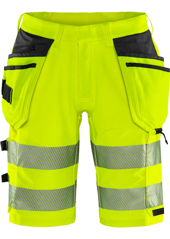 Fristads Stiby High Vis Green stretch korte broek klasse 2 2646 GSTP