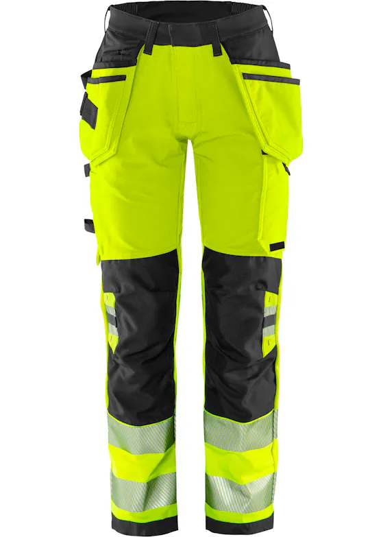 Fristads Stiby High Vis Green werkbroek dames stretch klasse 2 2664 GSTP