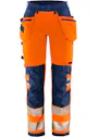 Fristads Stiby High Vis Green werkbroek dames stretch klasse 2 2664 GSTP miniatuur