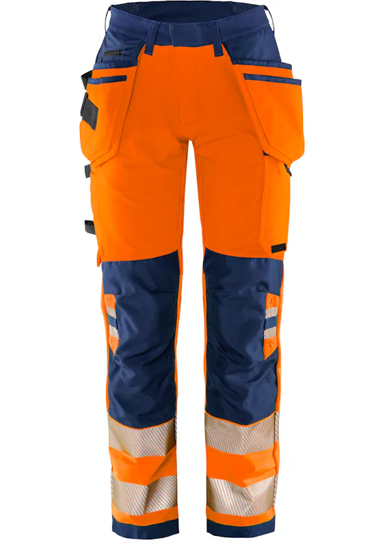 Fristads Stiby High Vis Green werkbroek dames stretch klasse 2 2664 GSTP