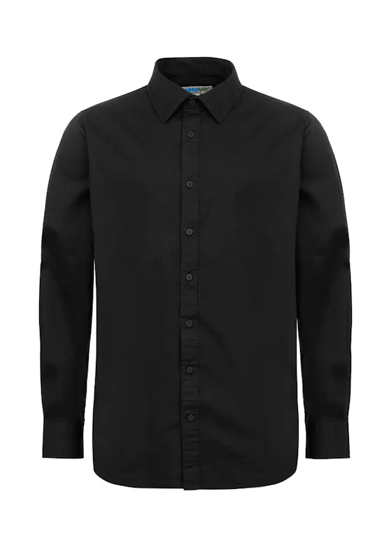 Cottover Gots Poplin 141052 Shirt Comfort Fit Stretch