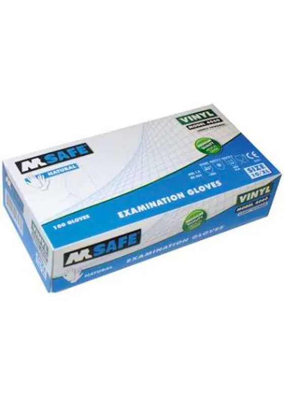 M-Safe  4060 Disposable Vinyl Handschoen (100 st.)