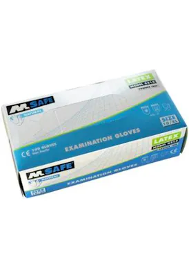 M-Safe 4215 Disposable Latex Handschoen (100 st.)