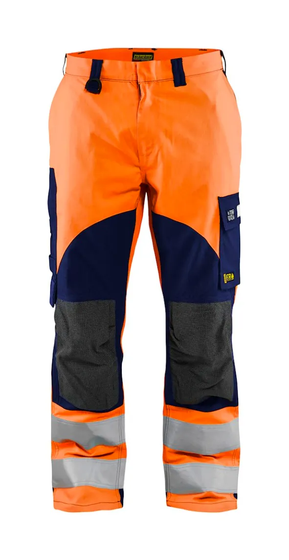 High Vis Oranje/Marineblauw
