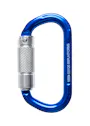 AllRisk Triple Lock Karabiner Blue Aluminum miniatuur