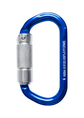 AllRisk Triple Lock Karabiner Blue Aluminum