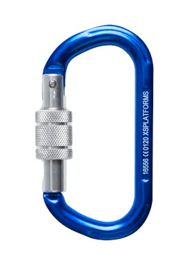 AllRisk Screw-locking Karabiner Blue Aluminum