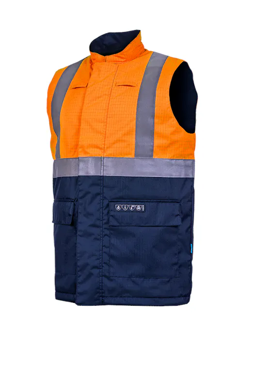 Sioen Bravone 1666 Bodywarmer Antistatisch Vlamvertragend Winddicht Waterafstotend