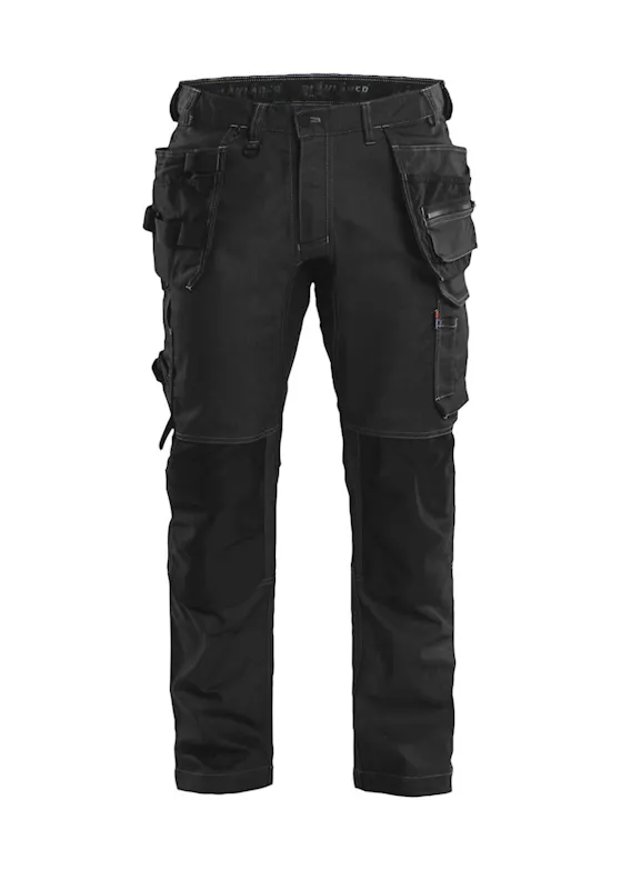 Blaklader 1750 Denim Stretch Werkbroek Met Gereedschapszakken