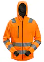 Snickers AllroundWork 8039 Hoodie met Rits High-Vis KL2/KL3 Reflecterend miniatuur