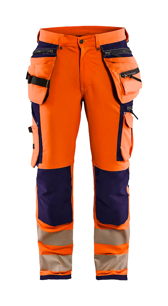 High Vis Oranje/Marineblauw