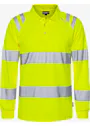 Fristads Hogezichtbaarheids Green 301260 Poloshirt High Vis Met Lange Mouw Klasse 3 7864 GPST Trofta miniatuur