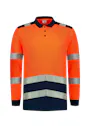 Tricorp 203008 Poloshirt High Vis Bicolor Lange Mouw UV-Bescherming miniatuur