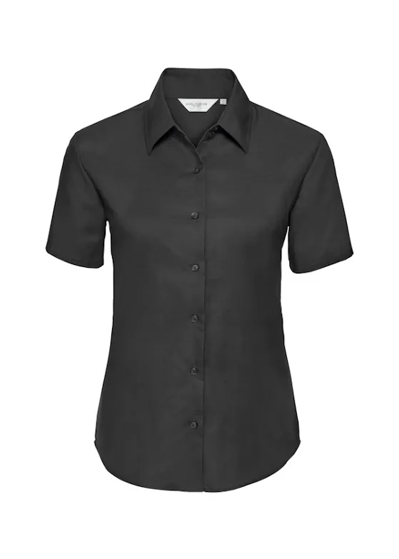 Russell Z933F Oxford Shirt Short Sleeve Tailored Regular Fit Dames