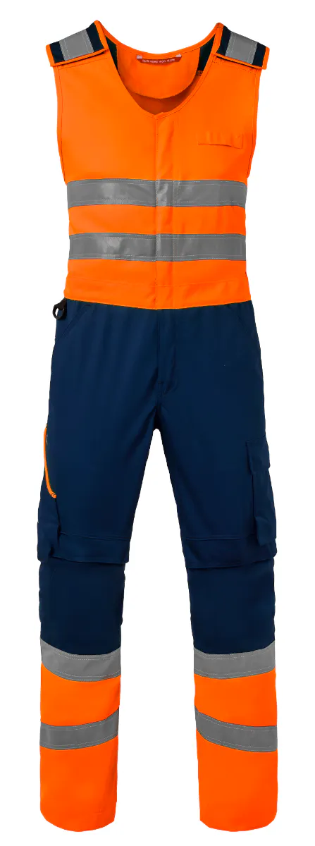 Marineblauw/Fluo Oranje