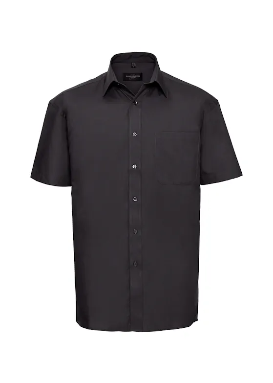 Russell Z937 Classic Pure Cotton Poplin Shirt Short Sleeve Regular Fit
