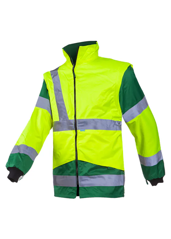 Sioen Skollfield 209AN2X93 Signalisatie Regenparka met Uitneembare Bodywarmer Waterdicht