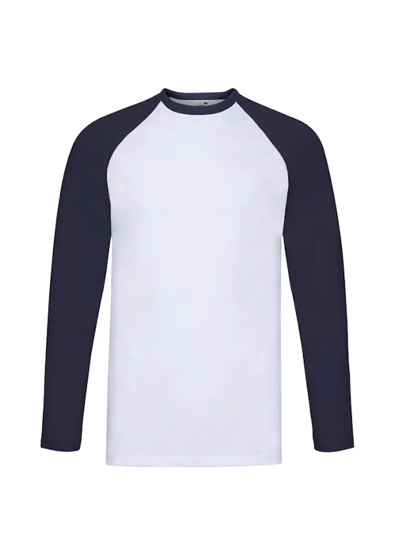 Fruit of The Loom F296 Baseball T-shirt Long Sleeve Regular Fit