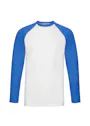 Fruit of The Loom F296 Baseball T-shirt Long Sleeve Regular Fit miniatuur