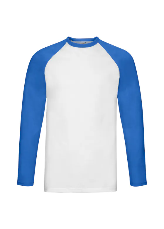 Fruit of The Loom F296 Baseball T-shirt Long Sleeve Regular Fit