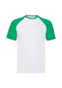 Fruit of The Loom F295 Baseball T-shirt Short Sleeve Regular Fit miniatuur
