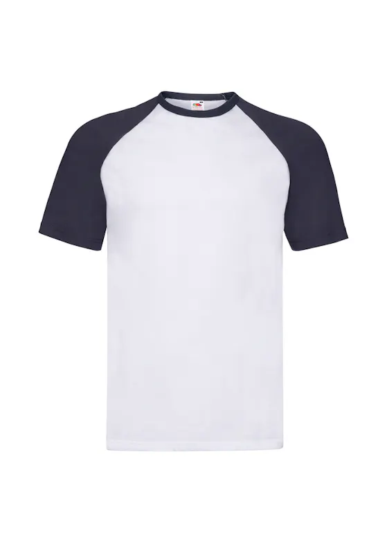 Fruit of The Loom F295 Baseball T-shirt Short Sleeve Regular Fit