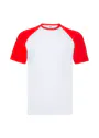 Fruit of The Loom F295 Baseball T-shirt Short Sleeve Regular Fit miniatuur
