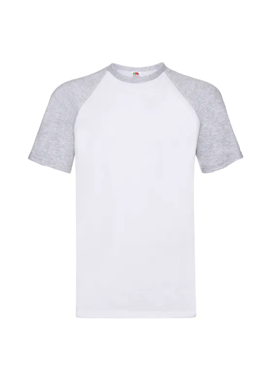 Fruit of The Loom F295 Baseball T-shirt Short Sleeve Regular Fit