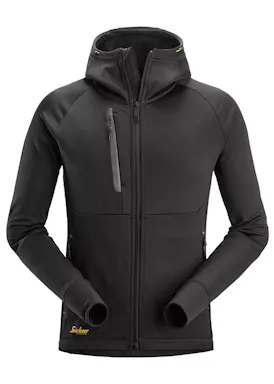 Snickers Workwear 8026 FlexiWork, Polartec® Power Stretch® Hoodie Met Volledige Rits
