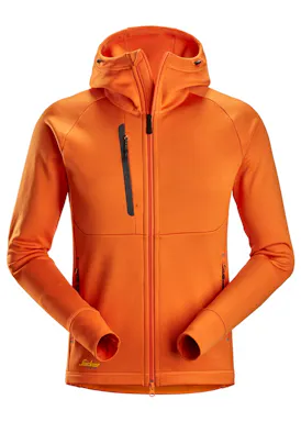 Snickers Workwear 8026 FlexiWork, Polartec® Power Stretch® Hoodie Met Volledige Rits