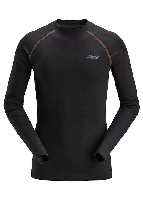 Snickers Workwear 9483 Basislaag Naadloze Warmteregulerende Wollen Top Baselayers