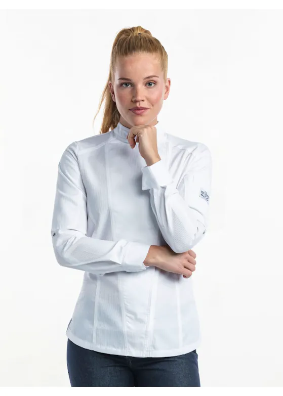 Chaud Devant Chef Jacket Lady Biker SFX White