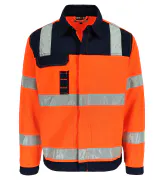 High Vis Oranje/Marineblauw