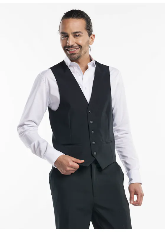 Chaud Devant Heren Zwart Gilet