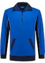 WorkMan 10.6.2701 Zipper Sweater Bi-colour Regular Fit miniatuur