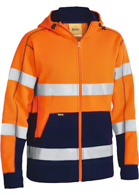 Bisley Taped EK6819T Fleece Hoodie  Hi Vis Reflecterend