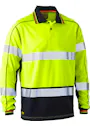 Bisley EK6219T Poloshirt Hi Vis Long Sleeve miniatuur